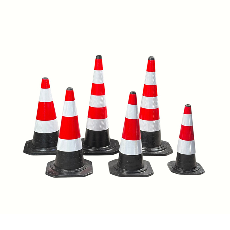 Con de trafic din cauciuc industrial de mai multe dimensiuni pentru o soluție de siguranță rutieră rentabilă