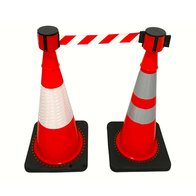 Con de siguranță în trafic din PVC de înaltă elasticitate cu bază de cauciuc ponderată opțională pentru controlul rutier în orice vreme și izolarea pericolelor