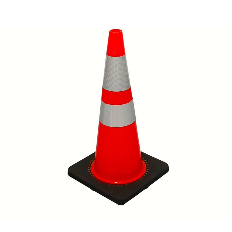 Con de siguranță în trafic din PVC de înaltă elasticitate cu bază de cauciuc ponderată opțională pentru controlul rutier în orice vreme și izolarea pericolelor