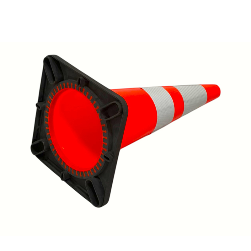 Con de siguranță în trafic din PVC de înaltă elasticitate cu bază de cauciuc ponderată opțională pentru controlul rutier în orice vreme și izolarea pericolelor