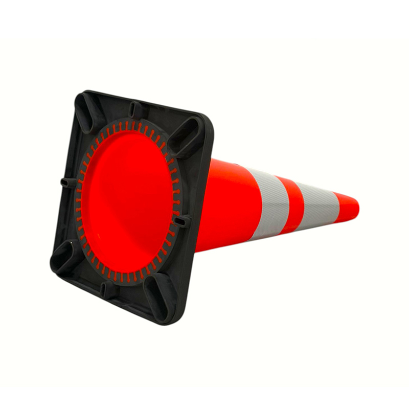 Con de siguranță în trafic din PVC de înaltă elasticitate cu bază de cauciuc ponderată opțională pentru controlul rutier în orice vreme și izolarea pericolelor