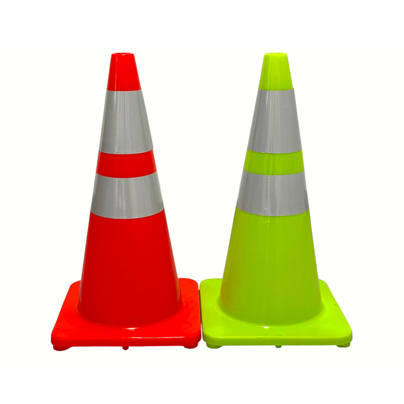 Con de siguranță în trafic din PVC de înaltă elasticitate cu bază de cauciuc ponderată opțională pentru controlul rutier în orice vreme și izolarea pericolelor