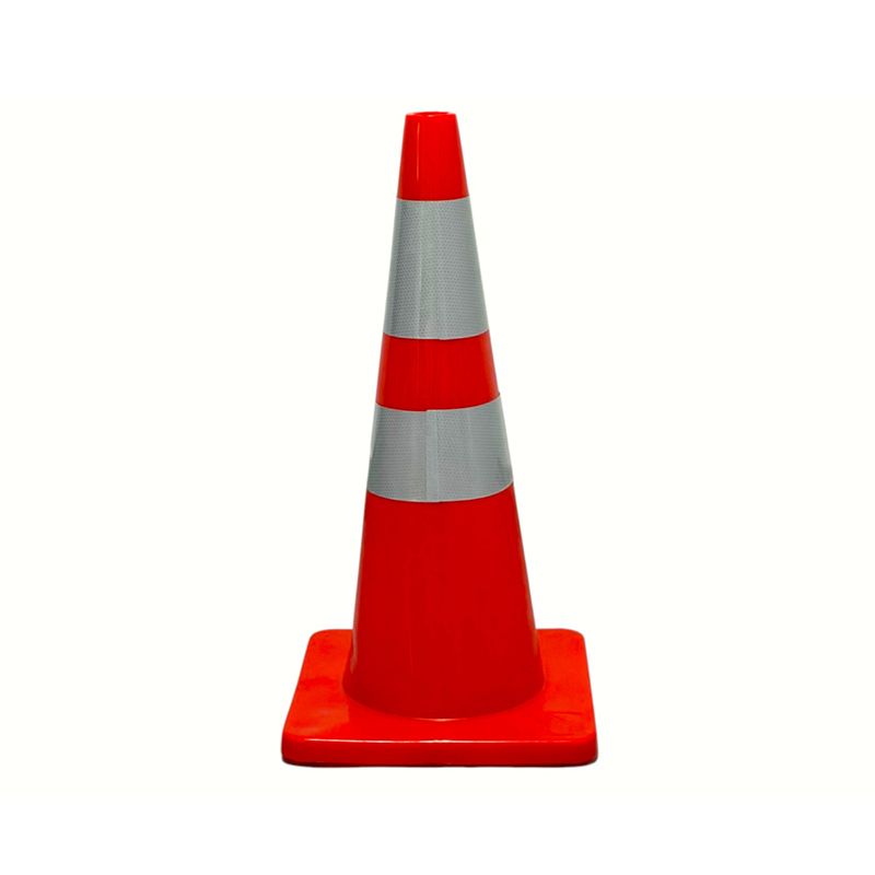 Con de siguranță în trafic din PVC de înaltă elasticitate cu bază de cauciuc ponderată opțională pentru controlul rutier în orice vreme și izolarea pericolelor