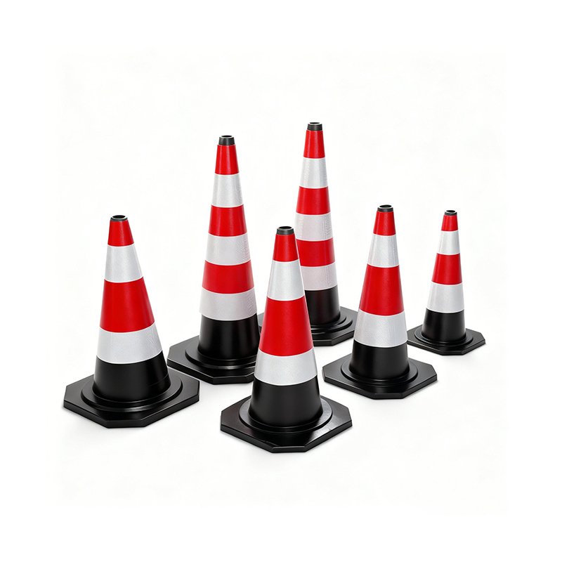 Con de trafic din cauciuc industrial de mai multe dimensiuni pentru o soluție de siguranță rutieră rentabilă