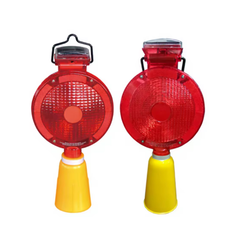 Conuri de trafic cu LED, fotosensibile, cu detecție automată, rezistente la intemperii, alimentate cu energie solară și lumini de avertizare pentru semnale de pericol