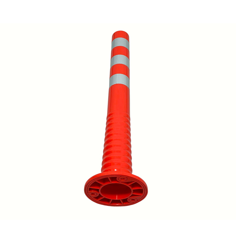 Stâlp de avertizare TPU flexibil rezistent cu folie reflectorizantă microprismatică