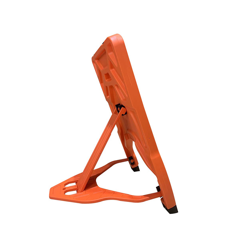 Semn de circulație portabil din plastic HDPE, extensibil, pătrat, cu cleme de schimbare rapidă