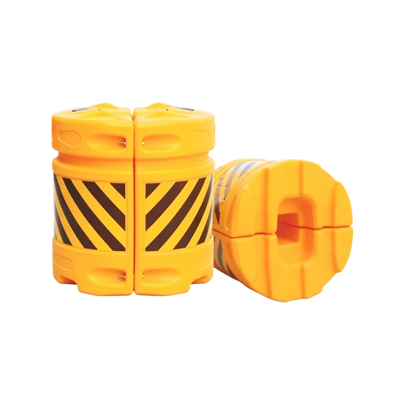 Combinație modulară HDPE Trafic Anti-impact Butoi cu folii reflectorizante