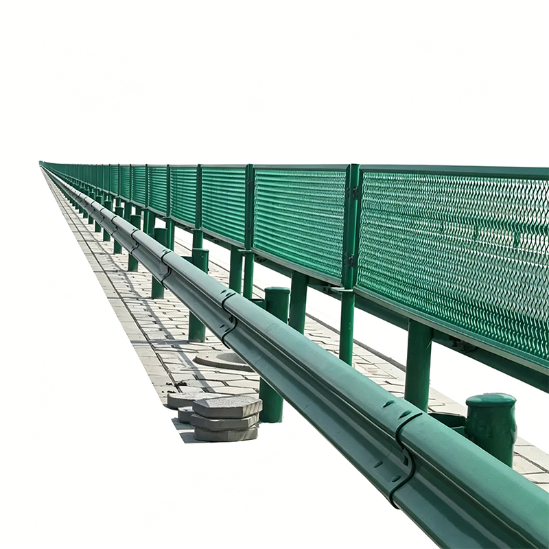 Ecran din plasă anti-orbire flexibilă din polimer de rezistență pentru balustrade de autostradă