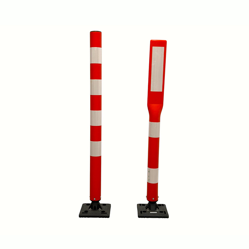 Stalp de delimitare a traficului montat la suprafață cu bază înșurubată Stalp de delimitare a traficului montat la suprafață cu bază înșurubată