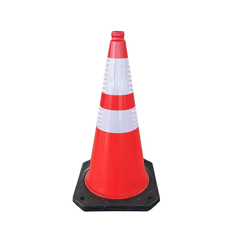 Con de trafic din plastic HDPE integrat cu gaură pentru mâner superior