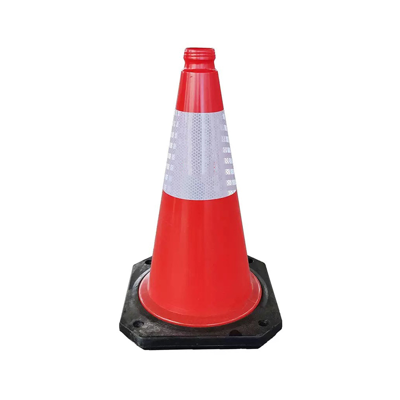 Con de trafic din plastic HDPE integrat cu gaură pentru mâner superior