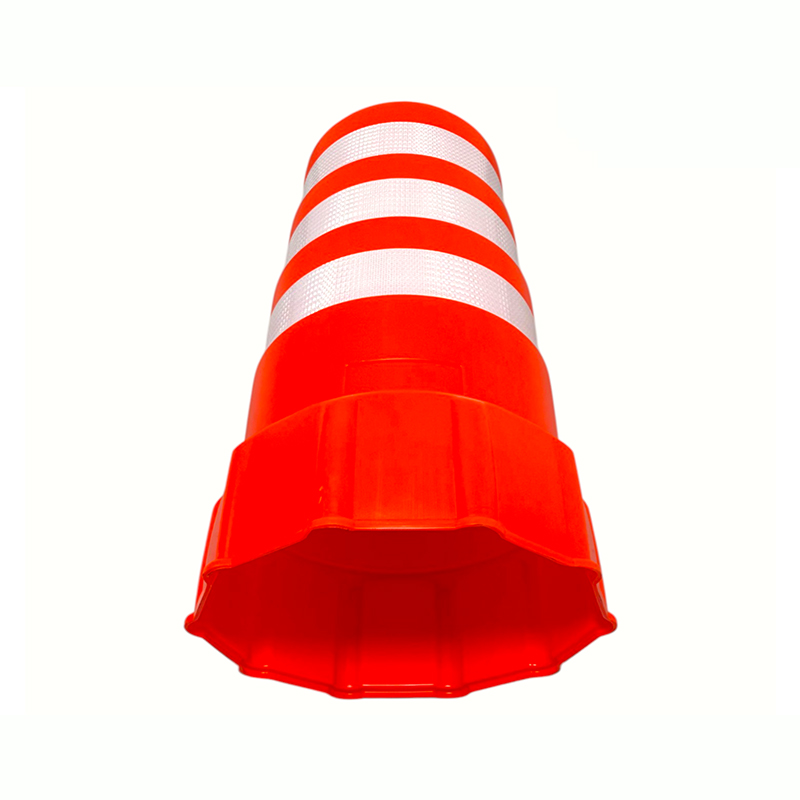 Butoi de avertizare din plastic rezistent cu bază din cauciuc ponderat Butoi de avertizare din plastic rezistent cu bază din cauciuc ponderat