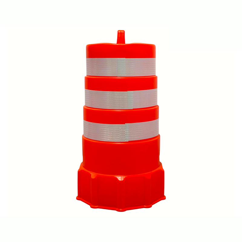 Butoi de avertizare din plastic rezistent cu bază din cauciuc ponderat Butoi de avertizare din plastic rezistent cu bază din cauciuc ponderat