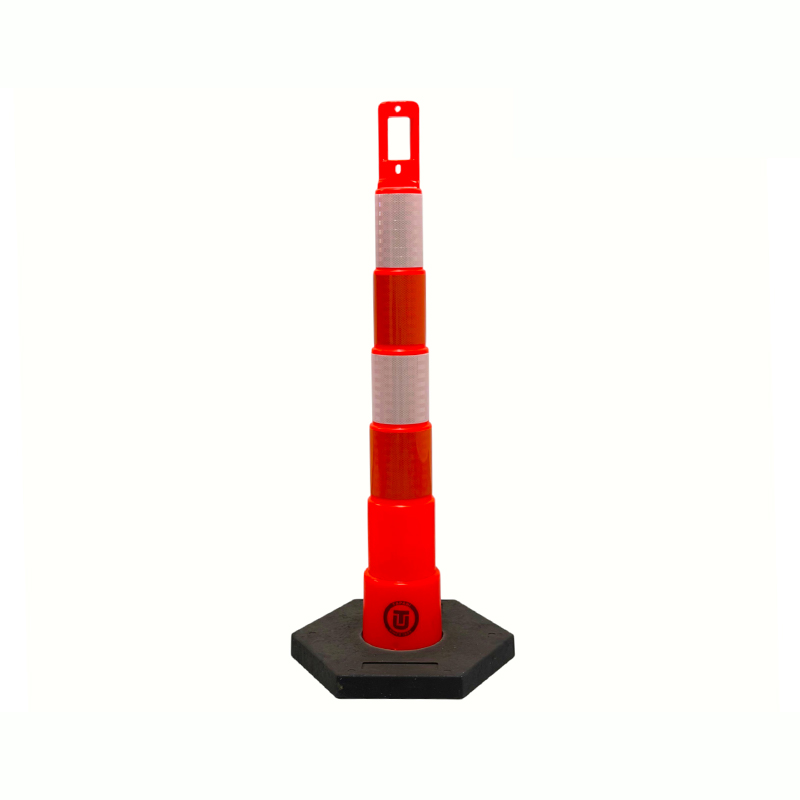 Stâlp de avertizare de trafic de rezistență cu mâner superior