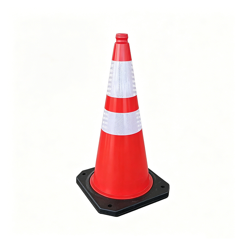 Con de trafic din plastic HDPE integrat cu gaură pentru mâner superior