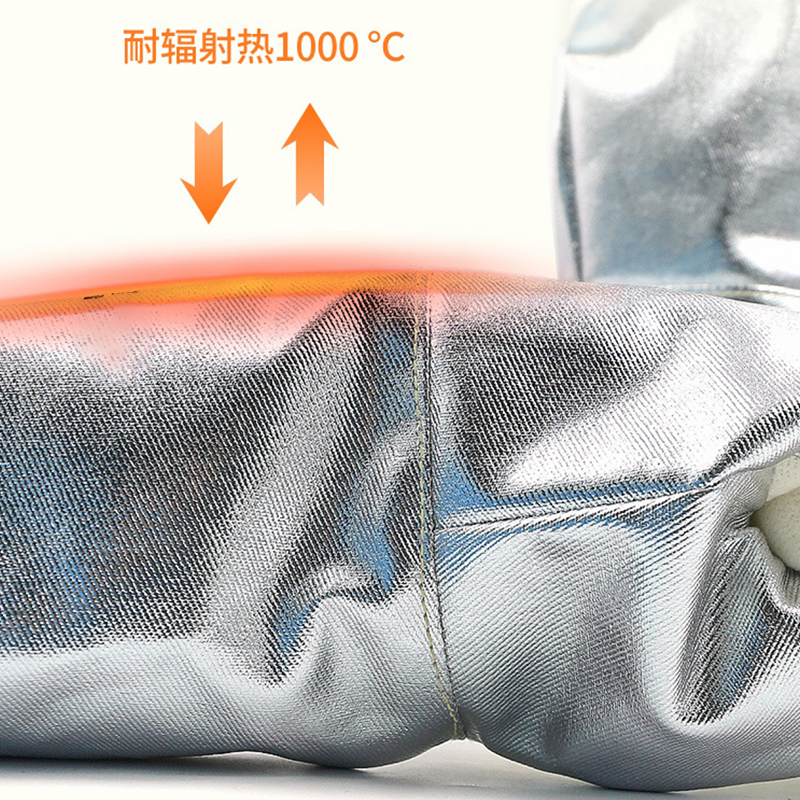 Mănuși de siguranță rezistente la căldură din folie de aluminiu la 350°C