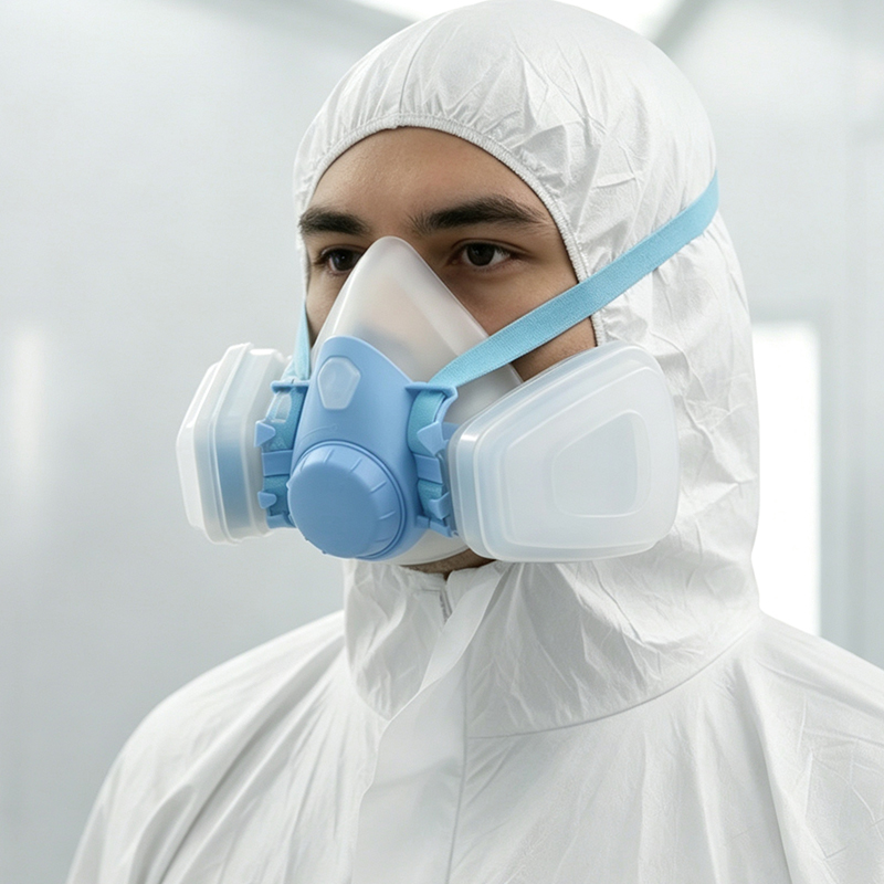 Mască de gaz siliconică cu filtru dublu