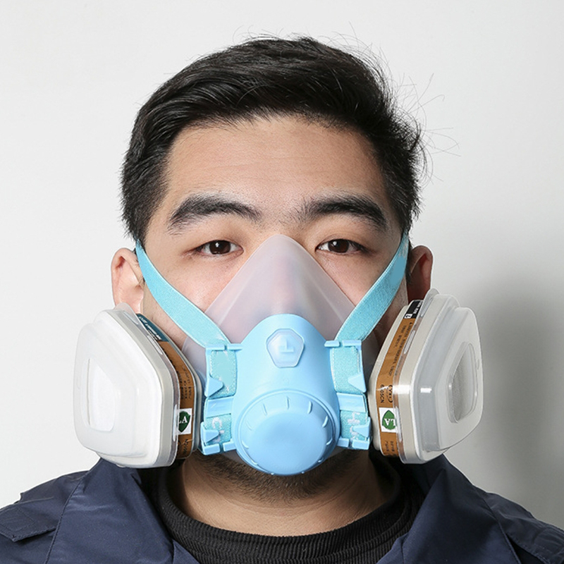 Mască de gaz siliconică cu filtru dublu