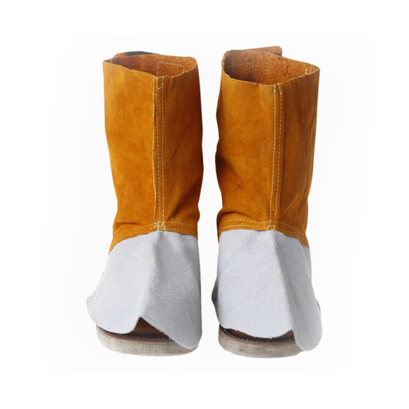 Capac pentru picior din piele de vaca despicat cu cusut Kevlar