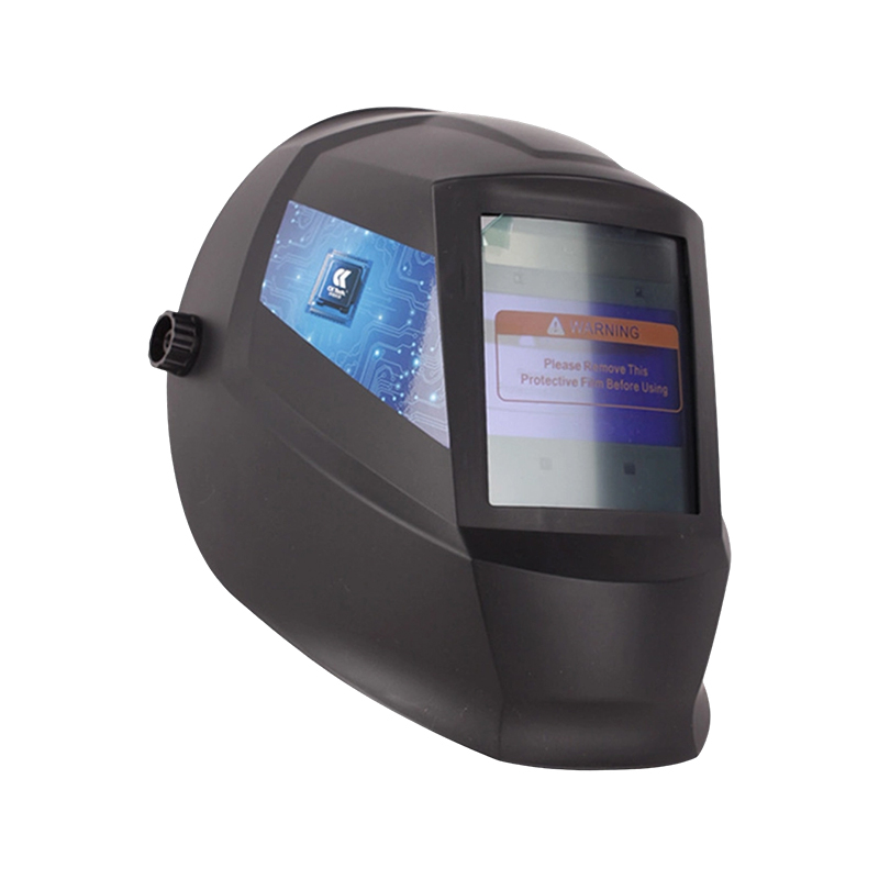 Cască de sudură cu întunecare automată, cu fereastră mare