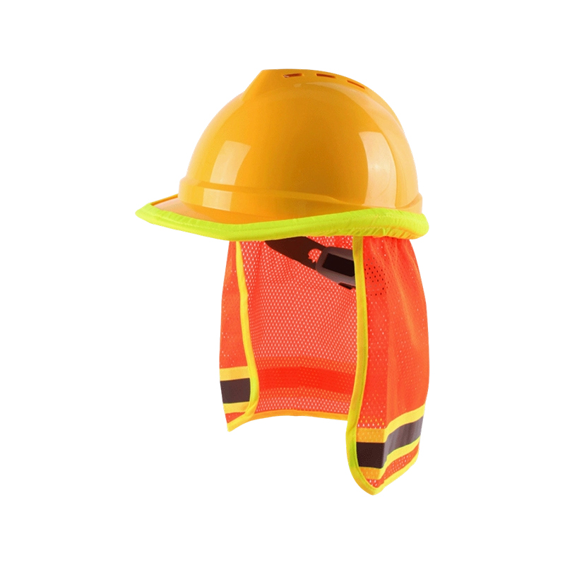 Parasolar cu plasă de înaltă vizibilitate pentru căști de protecție