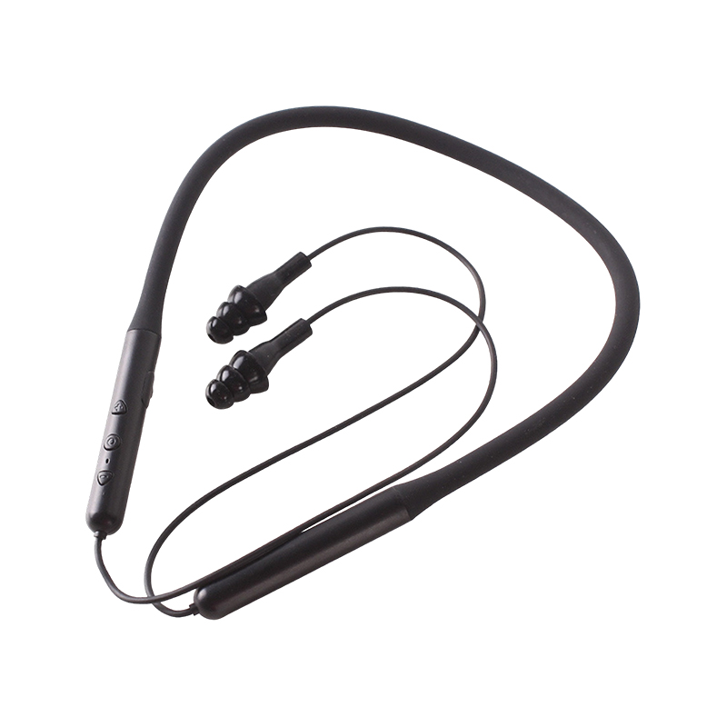 Căști electronice cu bandă pentru gât cu protecție auditivă Bluetooth