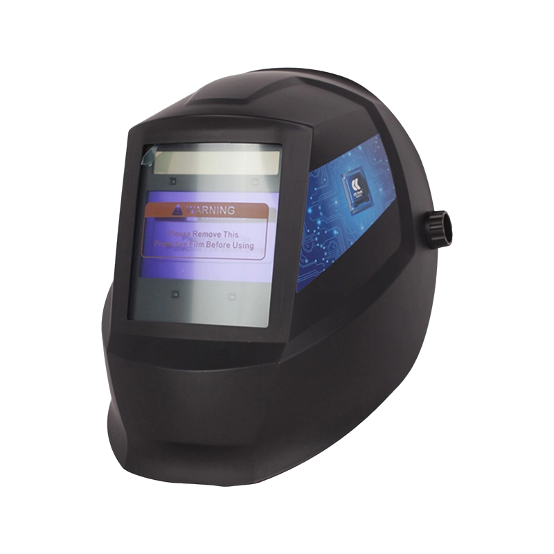 Cască de sudură cu întunecare automată, cu fereastră mare
