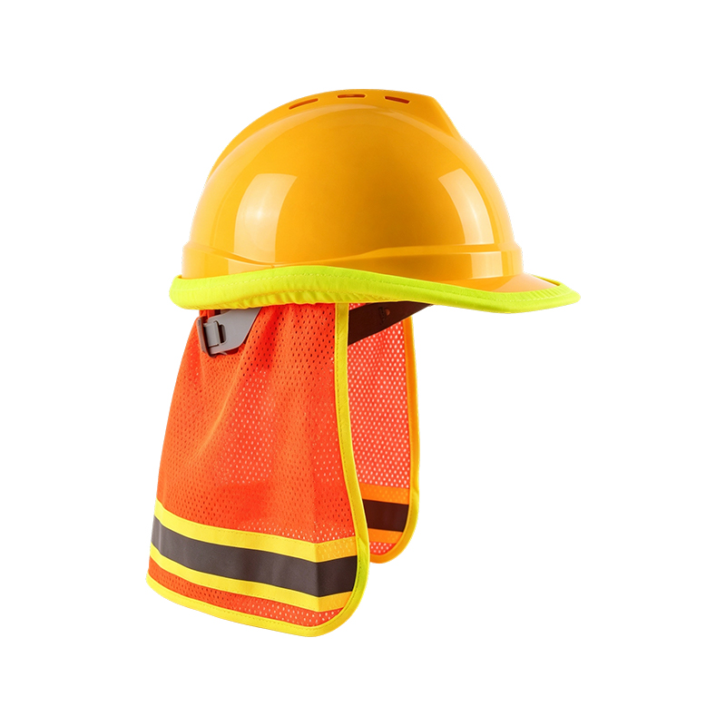 Parasolar cu plasă de înaltă vizibilitate pentru căști de protecție
