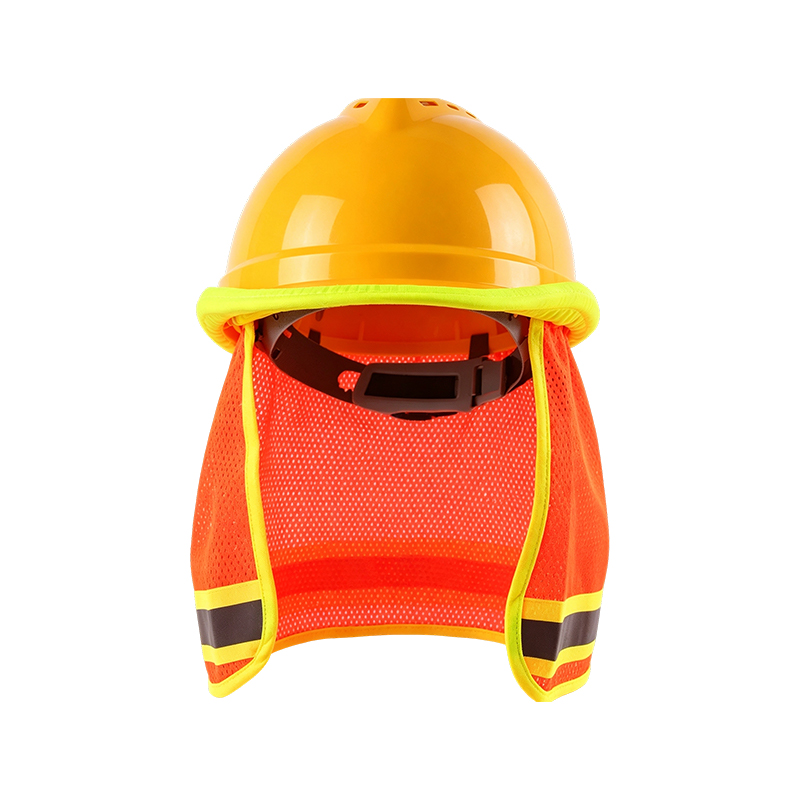 Parasolar cu plasă de înaltă vizibilitate pentru căști de protecție