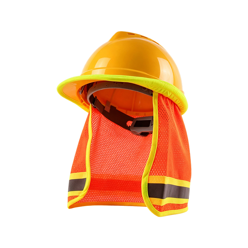 Parasolar cu plasă de înaltă vizibilitate pentru căști de protecție