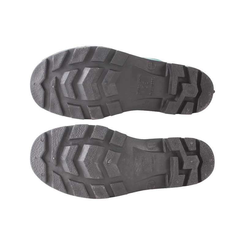 Cizme de ploaie industriale din PVC mat verde