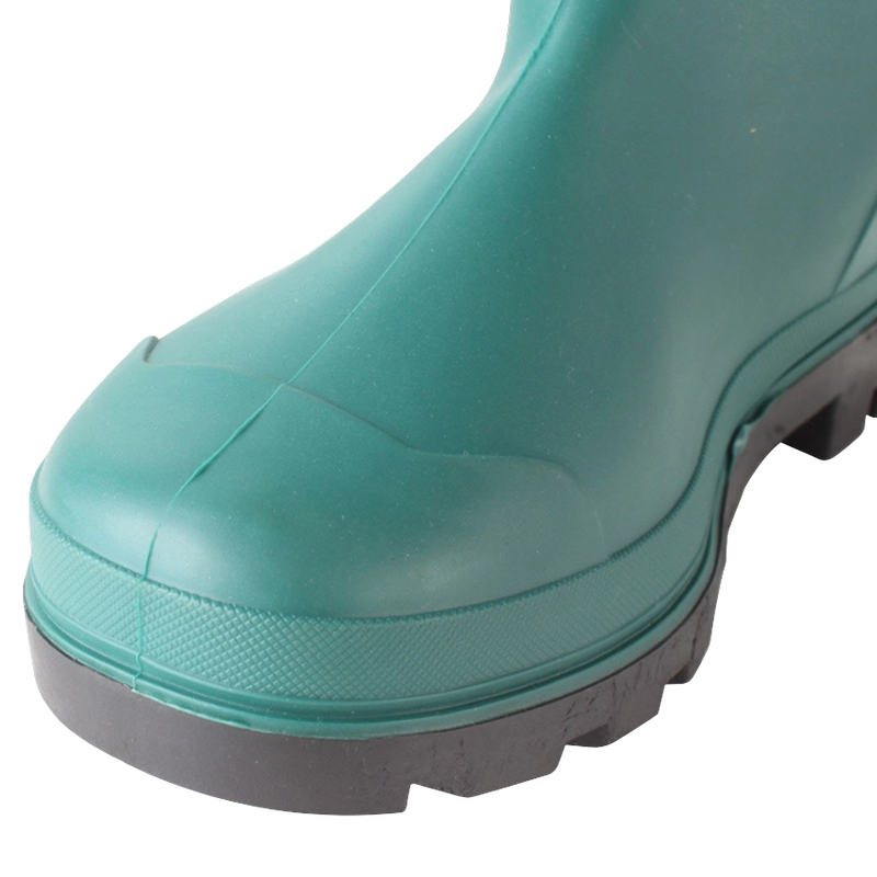 Cizme de ploaie industriale din PVC mat verde