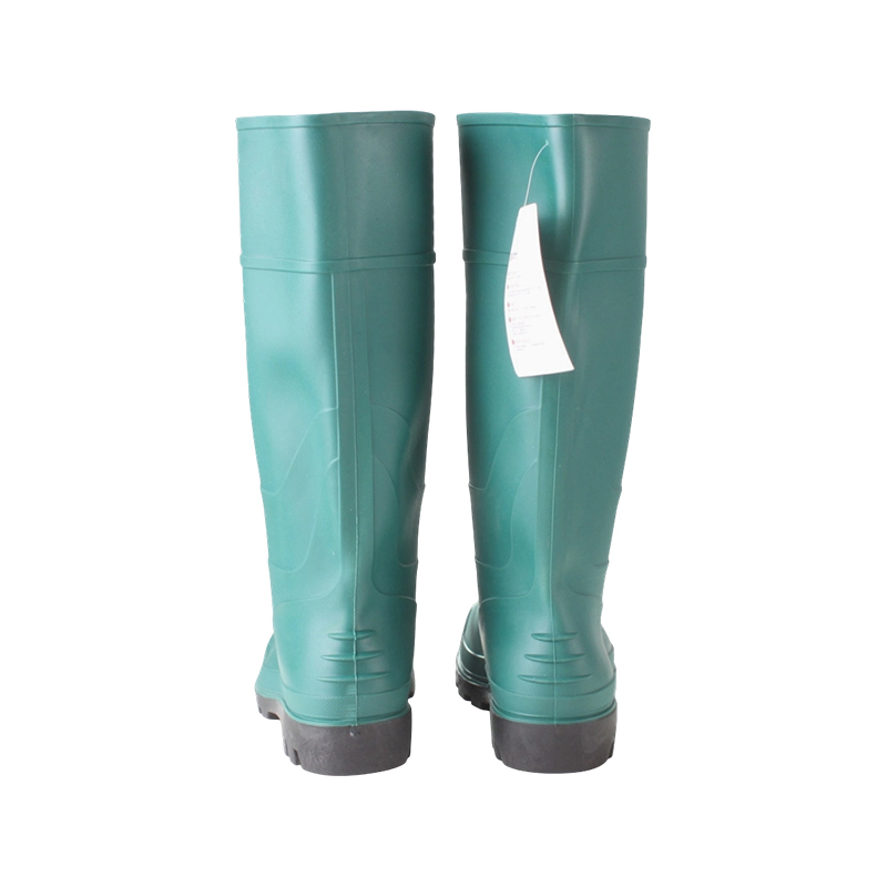 Cizme de ploaie industriale din PVC mat verde