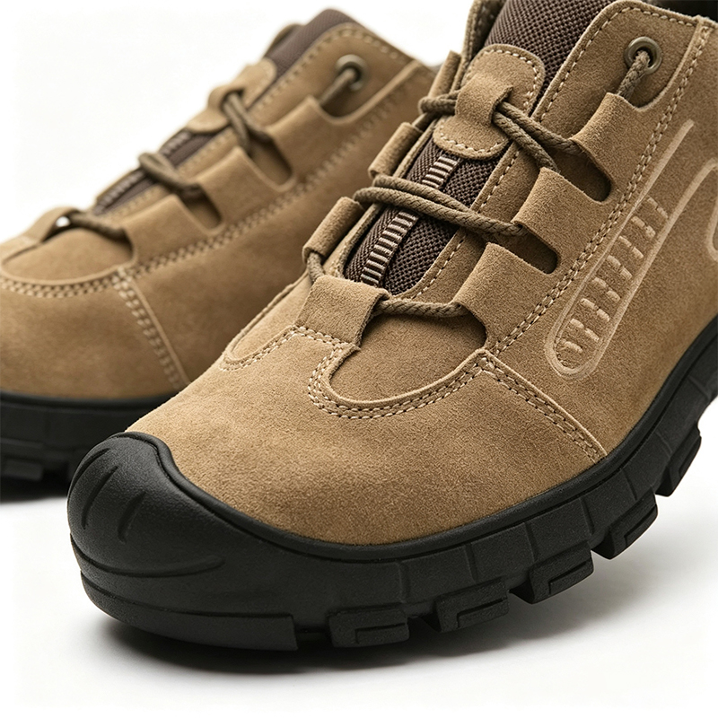 Pantofi de siguranță din cauciuc anti-puncție Kevlar din piele intoarsa