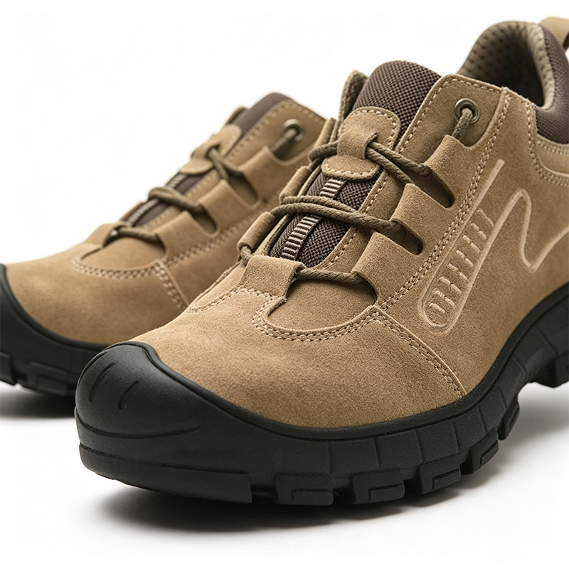 Pantofi de siguranță din cauciuc anti-puncție Kevlar din piele intoarsa