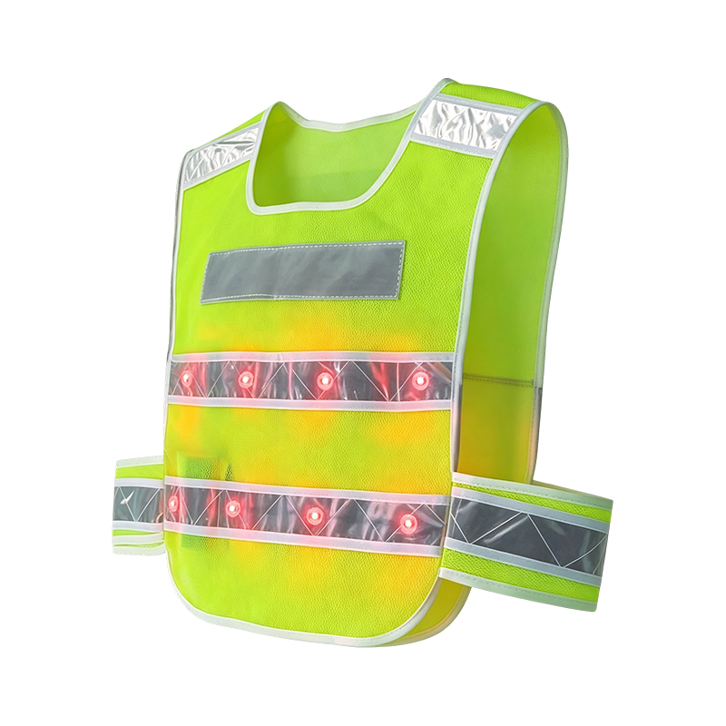 Vestă de siguranță reflectorizantă iluminată activ cu LED