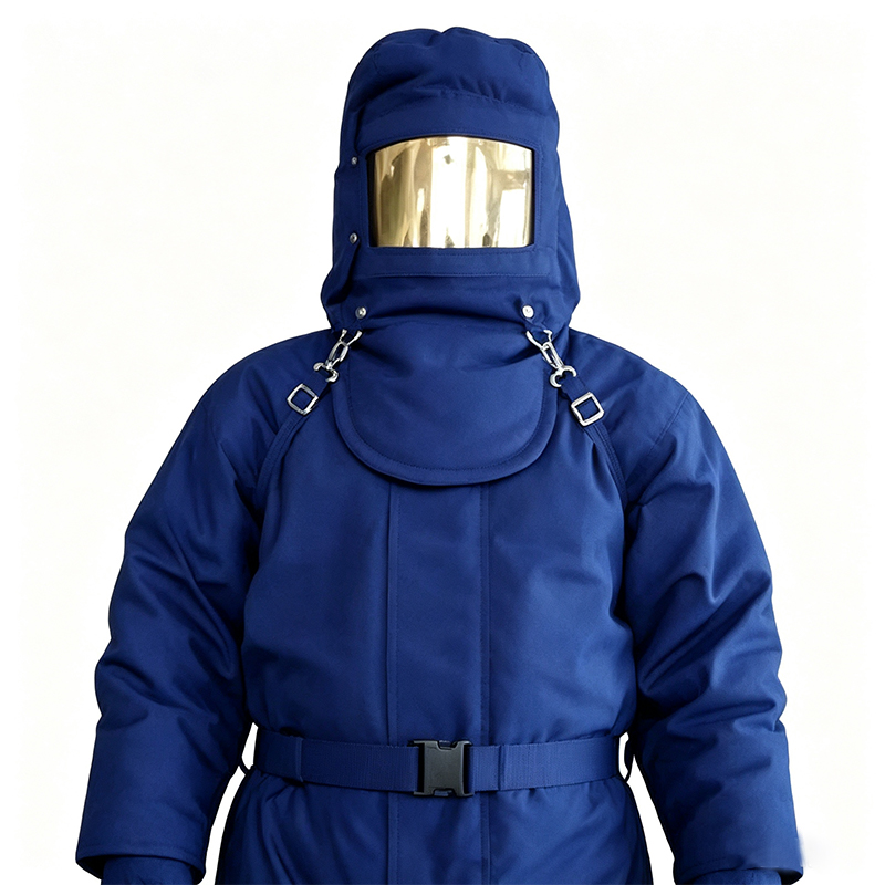 Set de costum de protecție cu azot lichid criogenic
